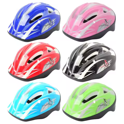 Children Balance Bike Helmets Riding Bicycle Anti Drop Cartoon Helmets Outdoor Sports Roller Skates 