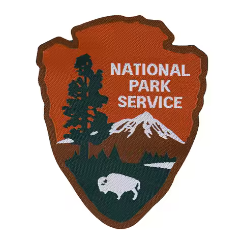 1pc National Park Service 2.52 Inches Sew on or Iron on Woven NPS Patch