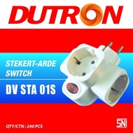 Terlaris Steker T Arde Switch DUTRON Steker T Arde + Saklar DUTRON -
