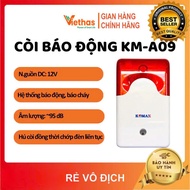 Còi hú đèn chớp báo cháy báo động KM-A09 12V