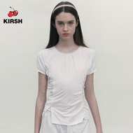 [KIRSH] เสื้อยืดเข้ารูปพอดี SHIRRING ฉัน24SS