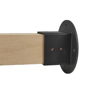 2Pcs 2X2 Square Fence Pole Flange Base Pergola Post Base Brackets KitHeavy Duty Wall Mount Post Anch