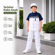 KATUN GNK KIDS Short-sleeved cotton suit for boys, ages 3-15 years