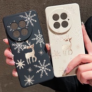 Creative Christmas Tree Print Soft Lanyard Phone Case For OnePlus 15 13 13T 12 13R 12R 11R Nord 5 Ac