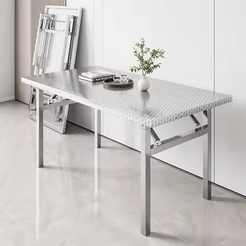 Stainless Steel Multifunctional Foldable Table Portable Outdoor Camping Desk Commercial Buffet Servi