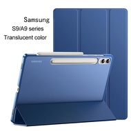 PC Hard Case For Samsung Galaxy Tab Tab A9 8.7 A9 Plus A9+ 11 2023 Three Fold Matte PU Leather Standing Support Tablet Cover