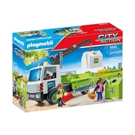 Playmobil 71431 City Cleaning Glass Recycling Truck with Container Action Figure