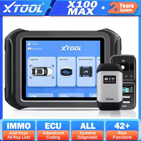 XTOOL X100 MAX Key Programmer All Key Lost All System Diagnostic Tools ECU Coding Topology Map DoIP 