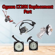 Ogawa LT20N Hand Push Lawn Mower Replacement Part Spare Part Hand Push Brush Cutter Ogawa Mesin Rumput Tolak Recoil Starter Gear Head Coil