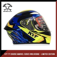 KYT TT COURSE MARVEL SERIES WOLVERINE - LIMITED EDITION A23