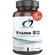 Designs for Health Vitamin B12 Lozenges - B12 Vitamins 5000 mcg Methylcobalamin - Vitamin B12 Supple