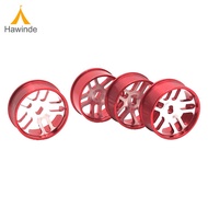 Hawinde 4ชิ้นชุดขอบรอกหมุนโลหะ RC สำหรับ WLTOYS K969 K979 K989 1/128รถ RC