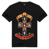 Guns N' Roses Men/ T Shirt Fashion Guns N Roses Tshirts Summer Tops Tees Gnr Rock T-Shirt Men Loose T-Shirts Plus