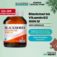 200 Capsules Blackmores Vitamin D3 1000IU [BaeBear.sg]