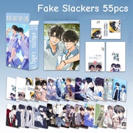 54-55pcs Manhwa Anime A Certain Someone Lomo Cards Country Humans Fake Slackers Trapped in the Etern