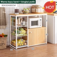 Rak Dapur Susun Minimalis Lemari Dapur Serbaguna Rak Bumbu Rak Oven Rak Microwave Dengan Kabinet  Ra