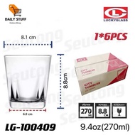 Lucky glass Drinking Clear 9.4 Ounces (Pack Of 6) Model LG-100409