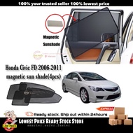 Magnetic Sun Shade Car Sunshade Windshield Honda Civic FD 2006-2011 (4pcs)