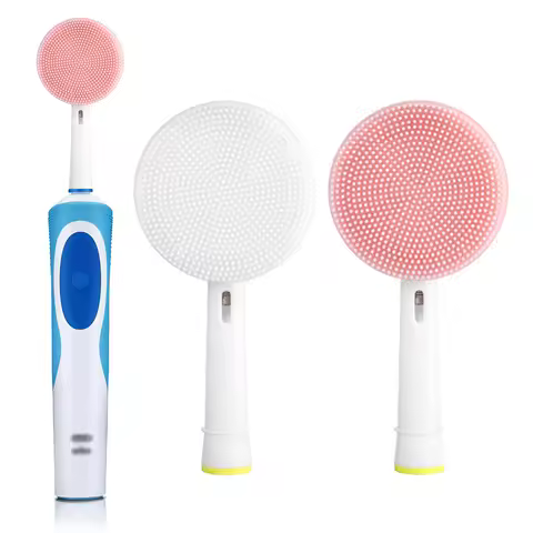 Facial Brush Head For Braun Oral b Vitality Triumph D12 D16 D20 D34 Electric Toothbrush Head Silicon