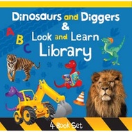 (BBW) Dinosaurs & Diggers Look & Learn Library (4 Book Set W/Pen)(ISBN: 9781648332203)