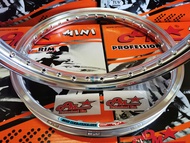 ล้อคอม ล้อลูมิเนียม COM MINI 1.40 X 17 ขอบยก ขอบจิก 2 วง ( 1 คู่) มีให้เลือกหลายสี วงล้อคอม ขนาด 1.4