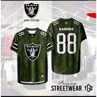 AMIGO NFL PREMIUM JERSEY RAIDERS GREEN LYCRA 280GSM Sport