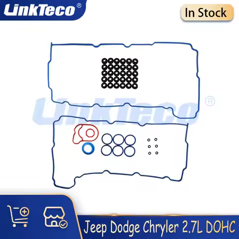Engine Parts Valve Cover Gaskets Set Fit 2.7 L V6 Gas EER For 01-10 Jeep Chrysler Sebring 300 Dodge 