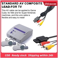 ChicAcces Game Console Av Cable Av Cable for Lcd Led Tv High Definition Av Cable for N64/game Cube/super Nintendo Enhance Gaming Experience