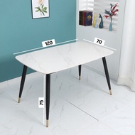 Slate dining table โต๊ะรับประทานอาหาร โต๊ะกินข้าว4ที่นั่ง 6ที่นั่ง 8 ที่นั่ง ท็อปหินชนวน 10mm เก้าอี