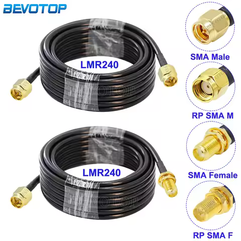 LMR-240 SMA Male to SMA Male/SMA Female Connector LMR240 RF Coaxial Cable 50-4 Pigtail WiFi Router A