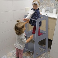 Kitchen Step Stool for Toddlers Learning Tower Montessori Baby Height Adjustable Kids Standing Tower