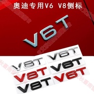 Tainan V6 V8 Side Label Audi Car A4LA6LA7Q3Q5Q7V6T V8T Sticker Modified Rear Tail Word Body Scratch
