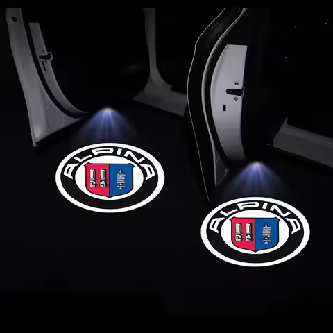 New 1/2pcs LED Car Door Welcome Light Car Logo Projector Lights For ALPINA E46 E90 E60 F10 F20 F30 E