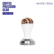 Coffee Tamper 58.5mm - Pesado Tamper - White/Riga