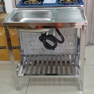 Daimon Diamond Brand Sink Stainless Steel 1 Layer Lower Size 73.5x43.5x77 Cm.