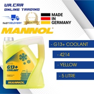 MANNOL YELLOW G13+  COOLANT 4124 PREMIUM QUALITY PRODUCT MADE IN GERMANY (5 LITER)