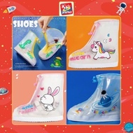 Shoe rain boots with cute cartoon prints for boys & girls (Size 27-38, foot length 20-27cm) N01121