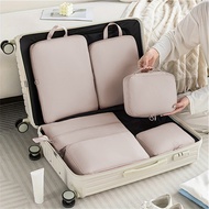 6-piece Travel Storage Bags/Waterproof Zip Lock Luggage Organizer Bags for Travel Home Dormitory Ess