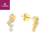 HABIB Round Diamond Earring in 375/9K Yellow Gold 456821121