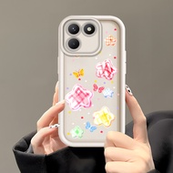 Casing hp For Tecno Pova 7 4G Case Kesing Protect Phone TY DLJ C8-4822 flowers