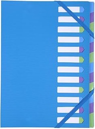 Exacompta Campus 52362E Premium Index File Hard Cover Cover Made of Sturdy Plastic DIN A4 12 Full-Co