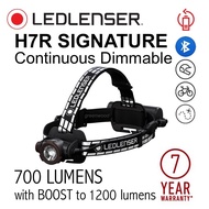H7R Signature LEDLENSER RECHARGEABLE Headlamp - 700 Lumens BOOST 1200 Lumens [Led Lenser BLUETOOTH]