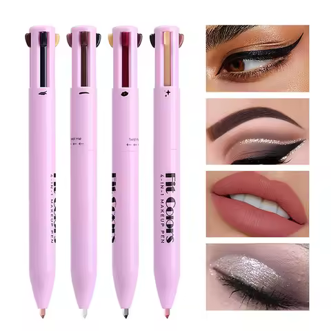4-in-1 Makeup pen 4-in-1 Makeup Pen 4-in-4 Lip Liner Highlighter Eyebrow pencil