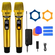 BOMGE BG108/106 Mikrofon wayarles Set KTV Rumah Karaoke Live Streaming 2-in-1 Jarak 50M Tanpa Wayar 