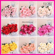 MAWAR Jumbo Rose Flowers 7 Branches Artificial Decorative Flowers Flowers Bouquet Roses