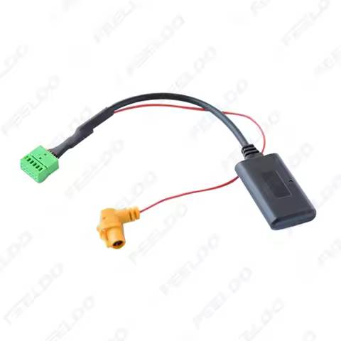 FEELDO Car Wireless Bluetooth Module MMI 3G AMI Aux Audio Cable With Micphone For Audi Q5 A6L A4L Q7