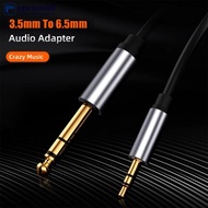 【OMALL】 3.5mm to 6.35mm Audio Adapter Auxiliary Cable for Cellphone Computer Amplifier Speakers 3.5 