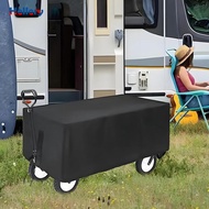 [Hellery] Wagon Cart Cover Wagon Rain Cover for Folding Trolley Cart Beach Cart Black