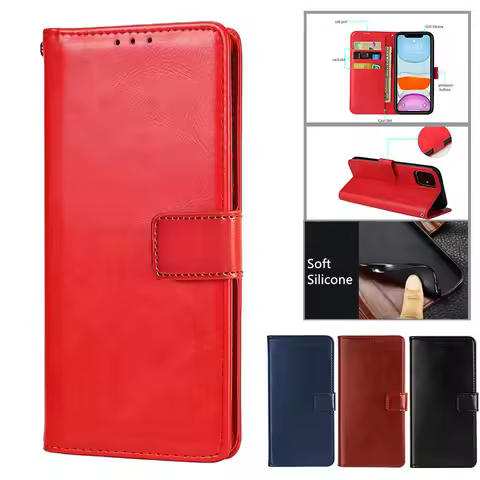 Wallet Flip Case For motorola e7 power Phone Case Etui Moto e7 plus e7i power e 7 Plus Power motoe7 