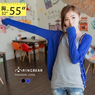 Outstanding Versatile Belt Single-Breasted Gold Buckle Solid Color Slim-Fit Cotton Jacket (Black.blu